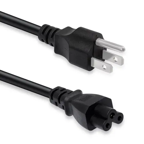 US Plug 1.5M/5FT 3 Prong Cord Power Cable Lead For Laptop PC Adapter