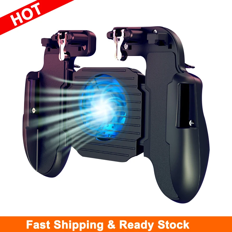 

For PUBG Gamepad Cell Phone Mobile control Joystick Gamer Android Game pad L1R1 controller for iPhone Xiaomi Cooler Cooling Fan