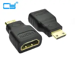 1 шт. Mini HDMI мужчина к HDMI Женский адаптер для Планшеты ПК DV Sony пушки MP4 N8 Archos 701 101
