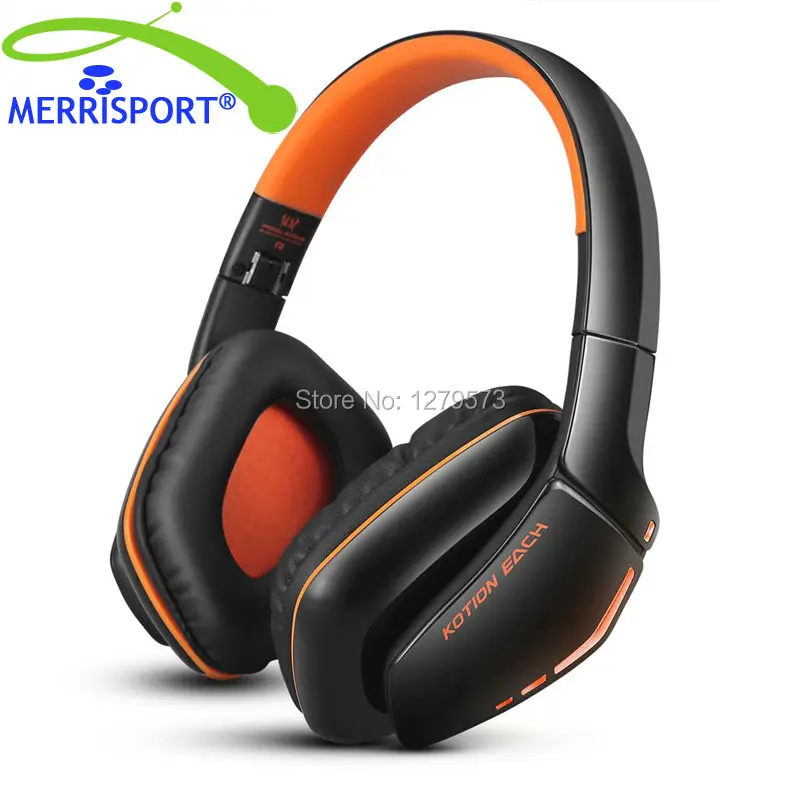 

MERRISPORT Wireless Gaming Headsets, V4.1 Foldable Bluetooth Headsets Wireless Headphones with Microphone for PlayStation iphone