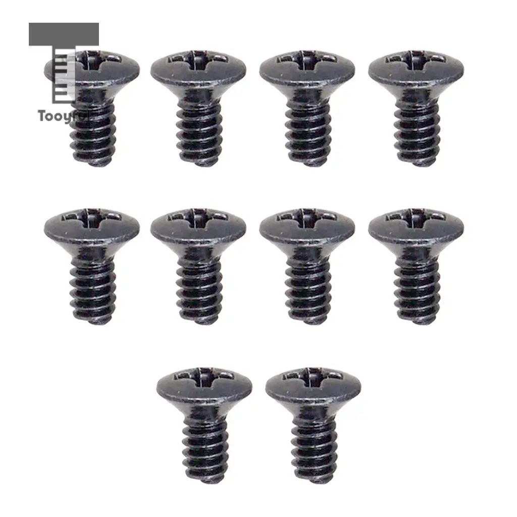 Tooyful 10PCS 5 Way 3 Way Guitar Switch Fixed Screws Nuts Guitar Replacement Black