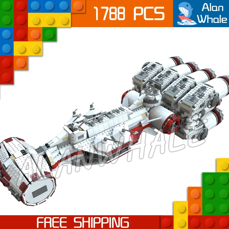 

1788pcs Space Wars Ultimate Collector Tantive IV Rebel Blockade Runner 05046 Figure Building Blocks Toy Compatible With LegoING