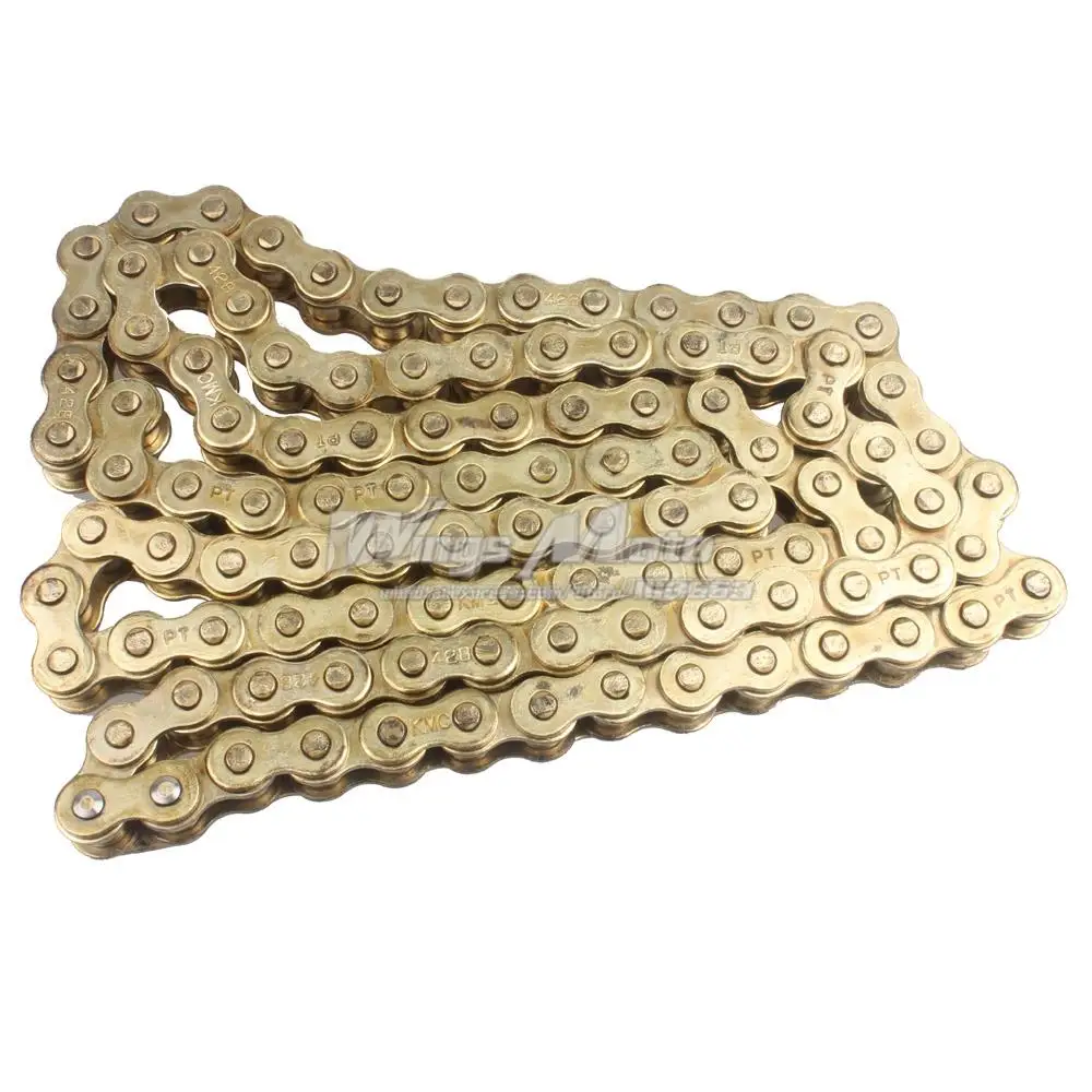 GOLDED KMC 428 SIZE 106 LINKS CHAIN FOR MOTORCYCLE DIRT PIT BIKEchain for motorcyclechain for