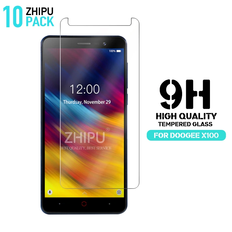 

10 Pcs Tempered Glass For DOOGEE X100 Glass Screen Protector 2.5D 9H Premium Tempered Glass For DOOGEE X100 Protective Film