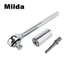 Milda 7 19mm Universal magic Socket wrench Multi Function Hand Tool Set Repair Kit font b