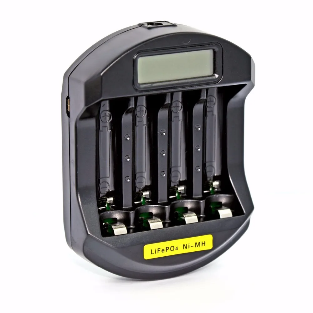 Soshine C5 LCD Display LifePO4 NI-MH 14500 10440 AA AAA Intelligent Battery Charger with 4 Slot EU/US Plug | Электроника