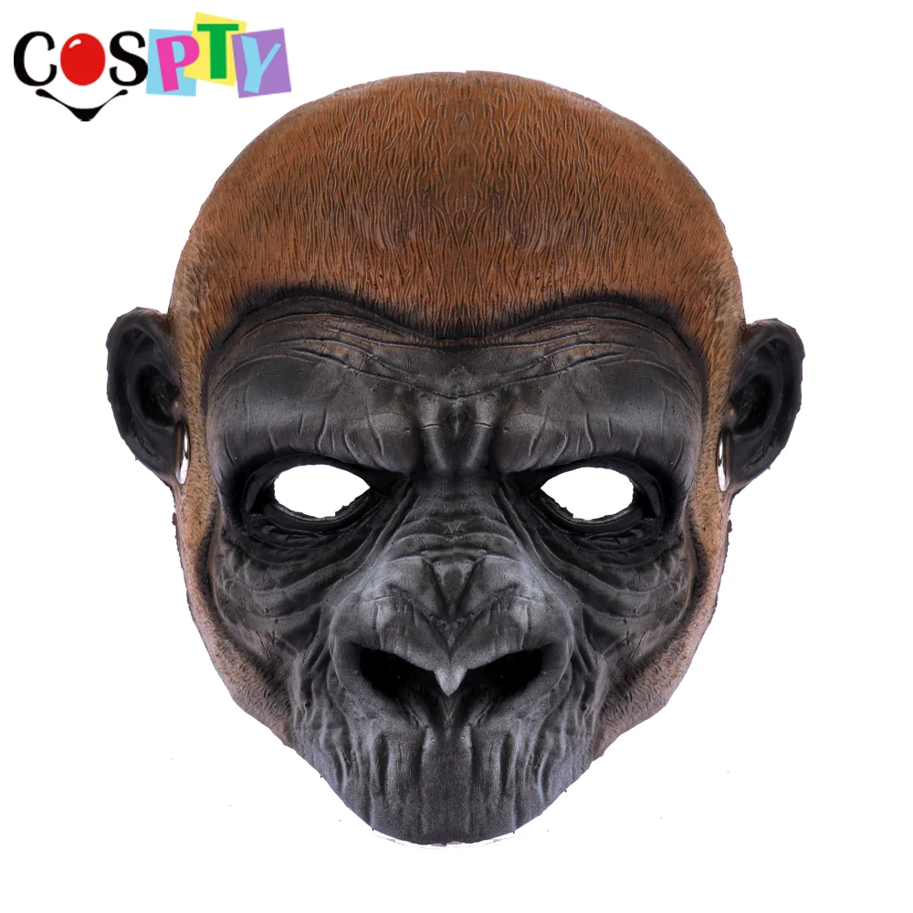 Cospty Хэллоуин Вечерние Маски Животных Маскарад Обезьяна Черный baboon орангутанг PU
