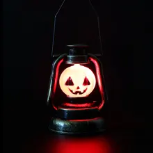 Хэллоуин маленький фонарь красочная Тыква светильник s Хэллоуин светящиеся реквизиты Красочный светодиодный Ночной светильник тыквы