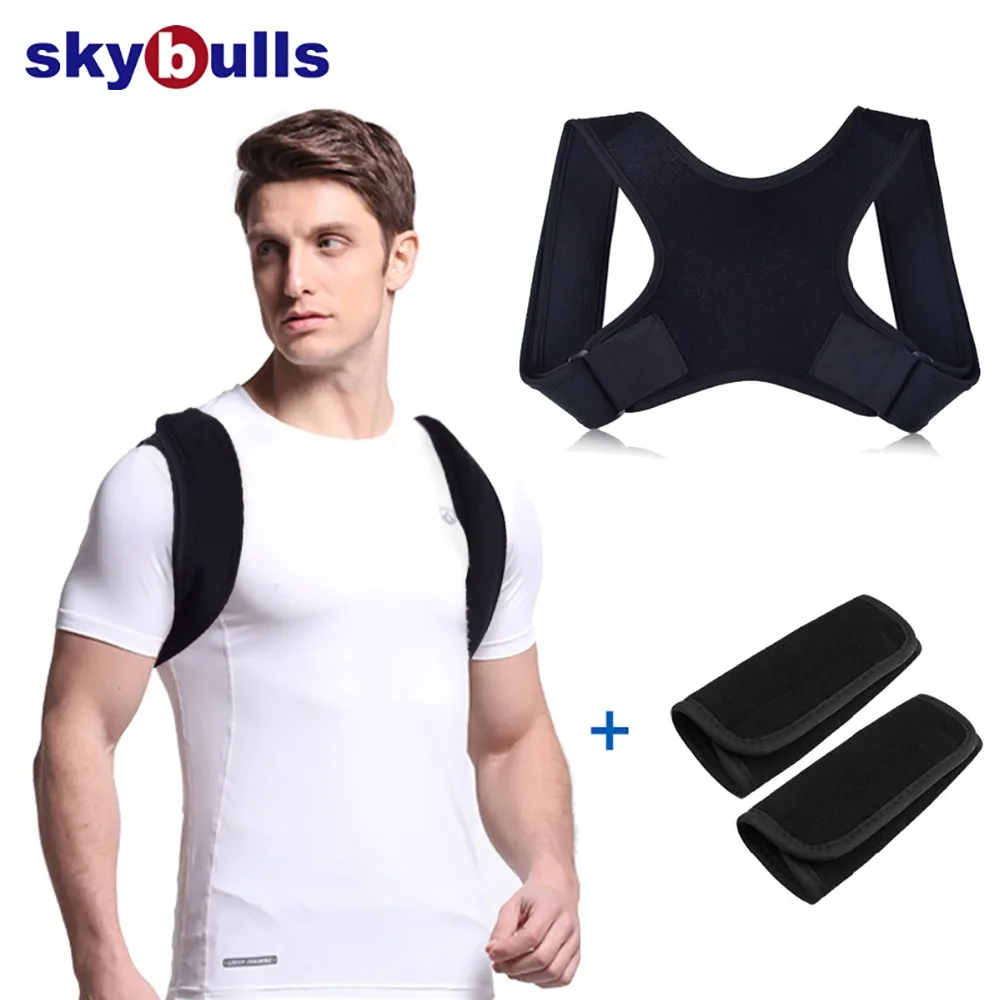 

Skybulls Adjustable Adult Back Shoulder Posture Correction Women Men Back Support Bandage Corset Spine Posture Corrector
