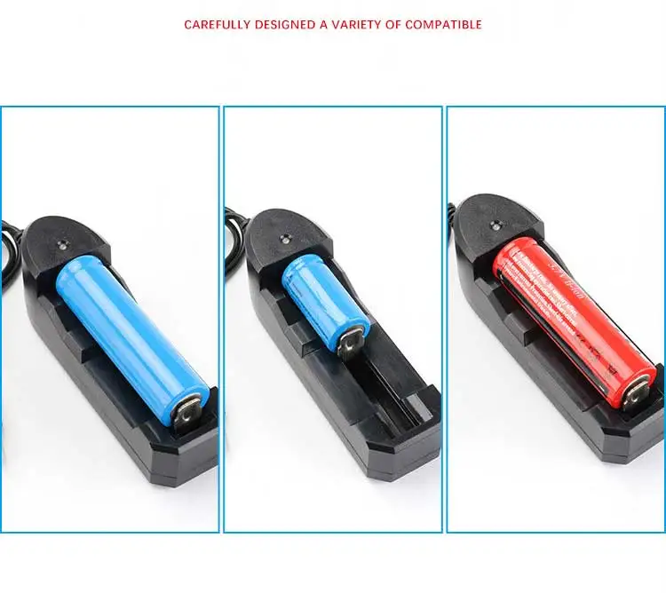 18650 зарядное устройство Dual-cell USB зарядное устройство мощный фонарик заряжает 3,7 в цилиндрические две литиевые батареи независимо