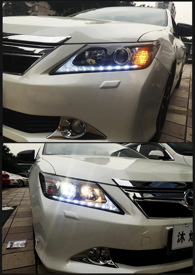 Car Styling for Toyota Camry headlight 2012- Camry LED Headlight DRL Bi Xenon Lens High Low Beam h7 headlight Accessories