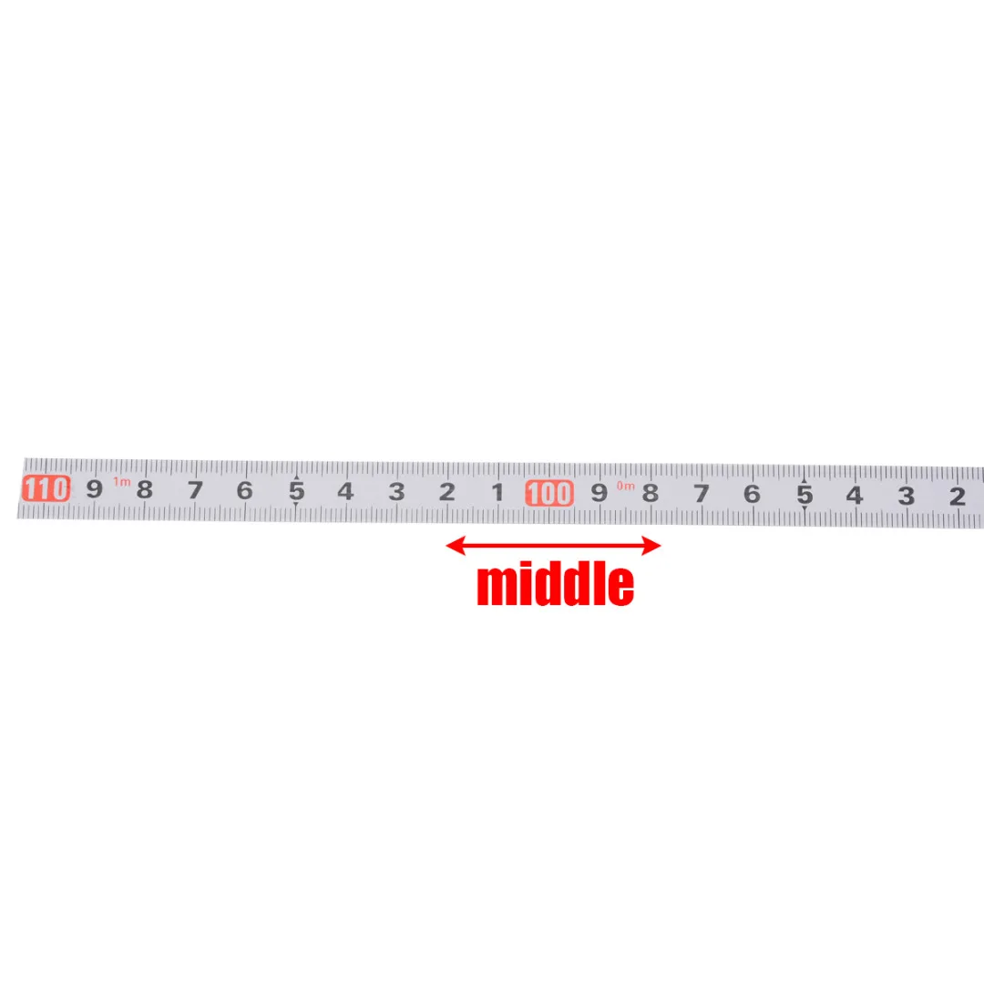 1/2/3/5M Self Adhesive Miter Saw Track Tape Measure Backing Metric Steel Ruler Gauging Tools Measuring Tape
