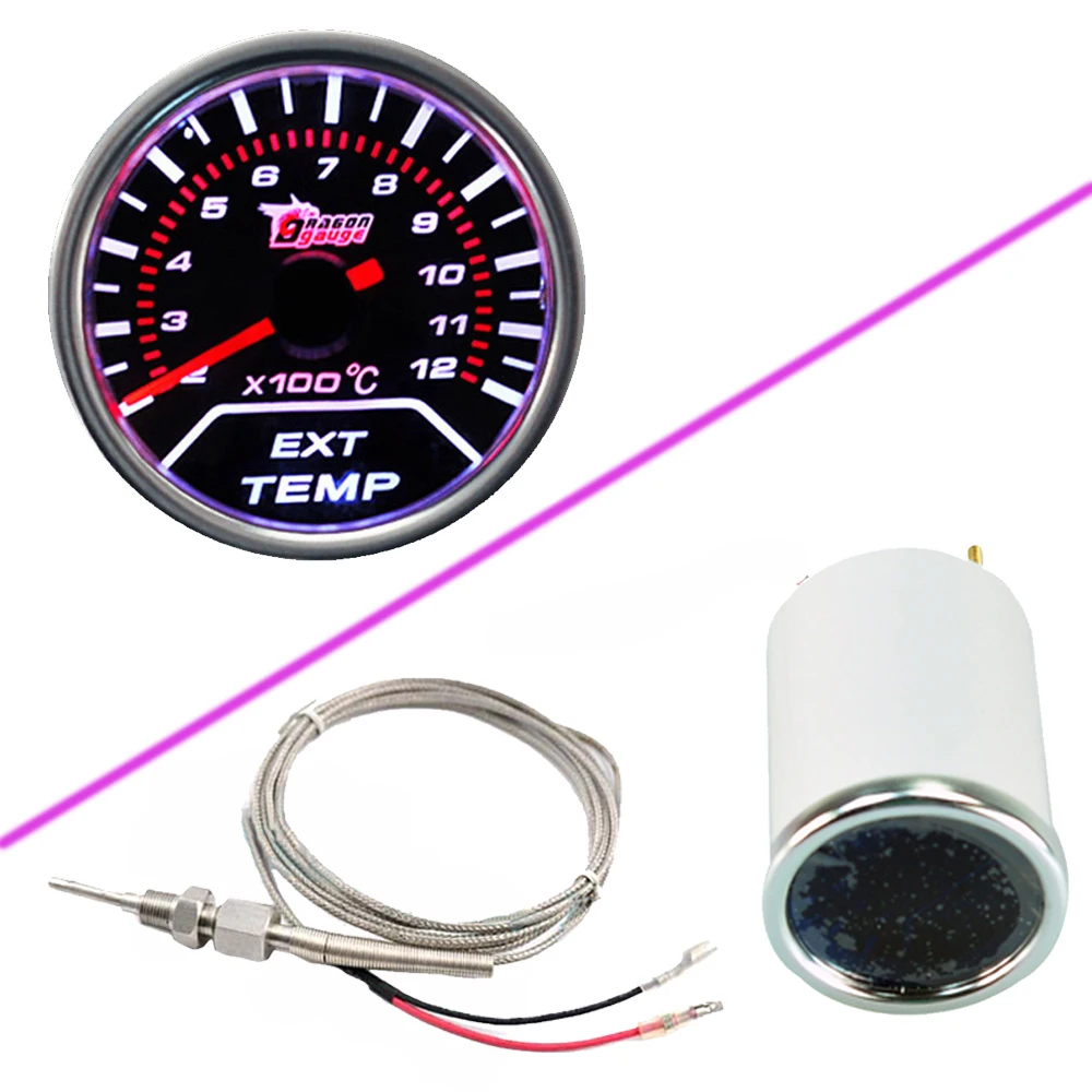 Ee Support Car Motor Universal Smoke Len 2" 52mm Indicator Egt Exhaust