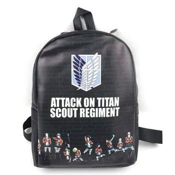 

Attack On Titan Backpack School Bag Shoulders Bag Men Women Knapsack Shingeki No Kyojin Printing Student Travelling Bag