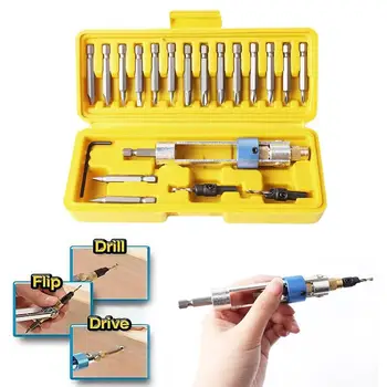 

20-piece drill bit high-speed screwdriver head drill driver kit alloy steel tools