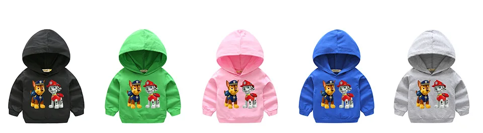 2018 Cartoon Dog Design Sweatshirts For Kids Children Long Sleeve Hooded Clothes Boy Hoody Girl Outdoor Hoodies Clothing HD022 (6)