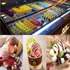 Glass display ice porridge freezer / DIY popsicle popsicle refrigerated /ice cream display cabinet 6