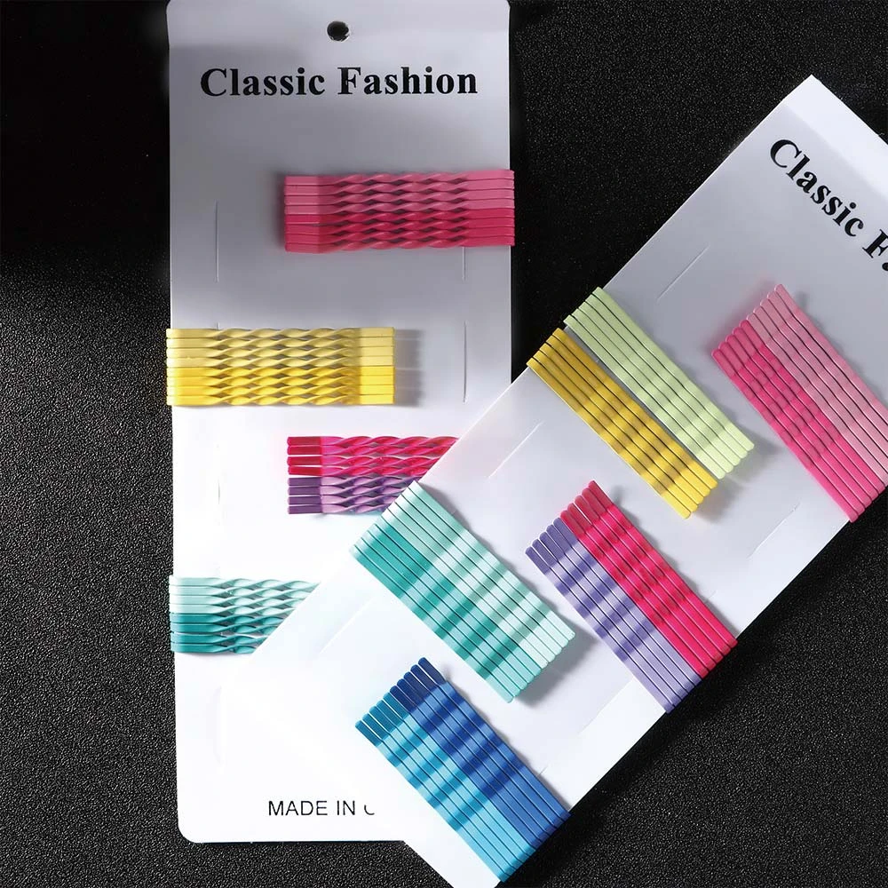 Hair Pins 40x Candy Color Hairpin Wave Barrette Spiral Side Clip Bobby Pin Hair Pins 40x Candy Color Hairpin Wave Barrette Spiral Side Clip Bobby Pin