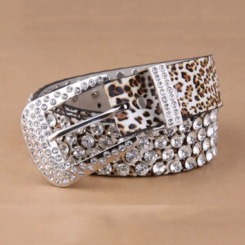 Buy 2016 new leather belt for women wide leopard