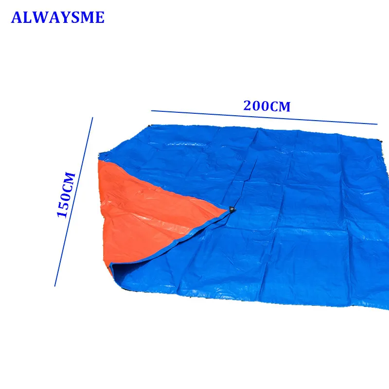 ALWAYSME 200X150 см водонепроницаемый универсальный чехол на крышу автомобиля, багажник на крышу автомобиля, корзина для багажа, держатель для багажа - Цвет: Синий