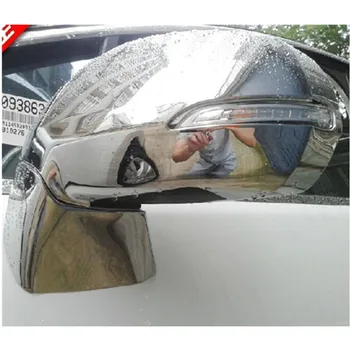 

ABS Chrome Rearview mirror cover Trim/Rearview mirror Decoration For 2013 Peugeot 3008