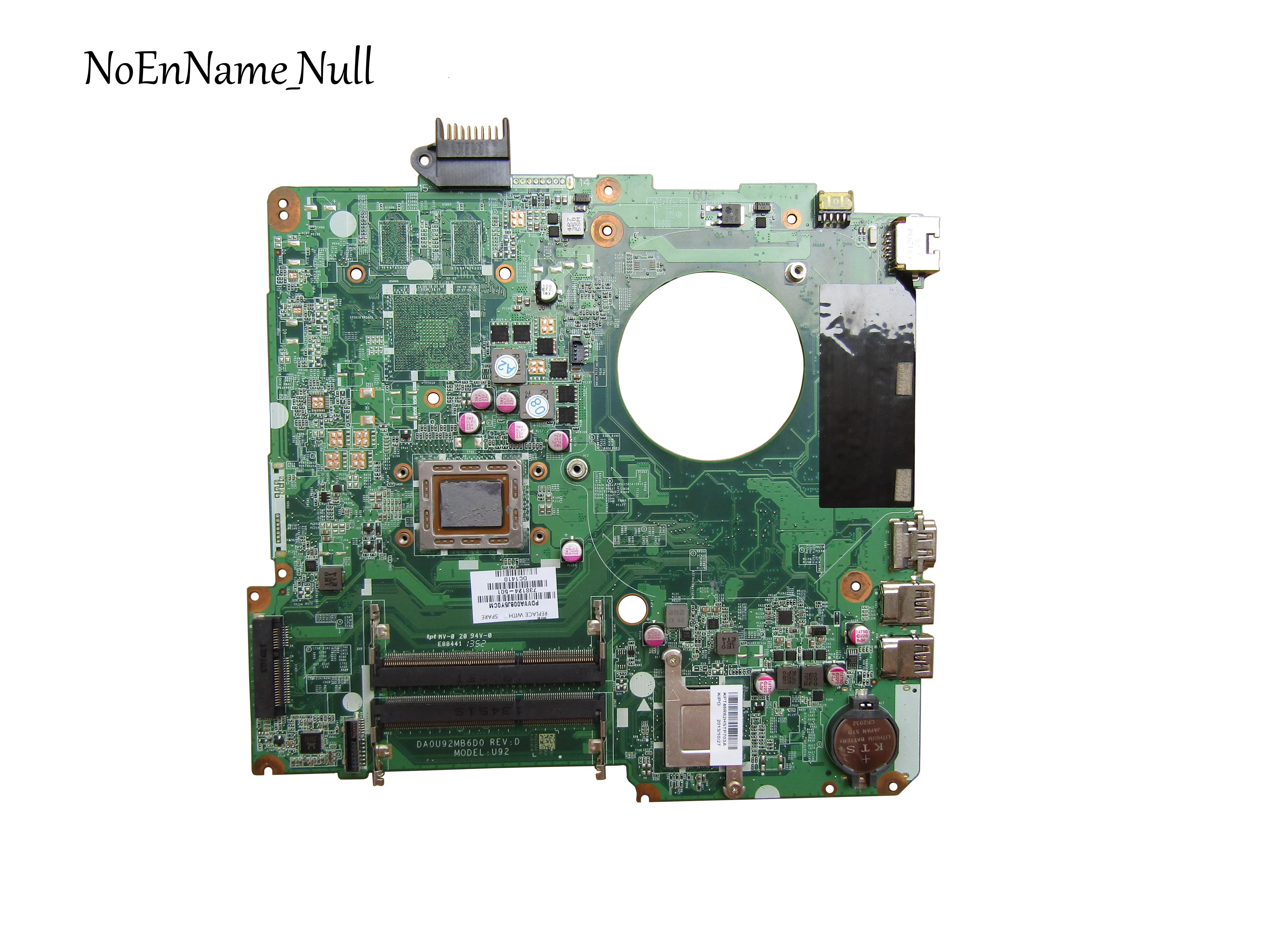 Для HP 15 N Материнская плата ноутбука 738124 001 501 DA0U92MB6D0 A10 5745M 100%