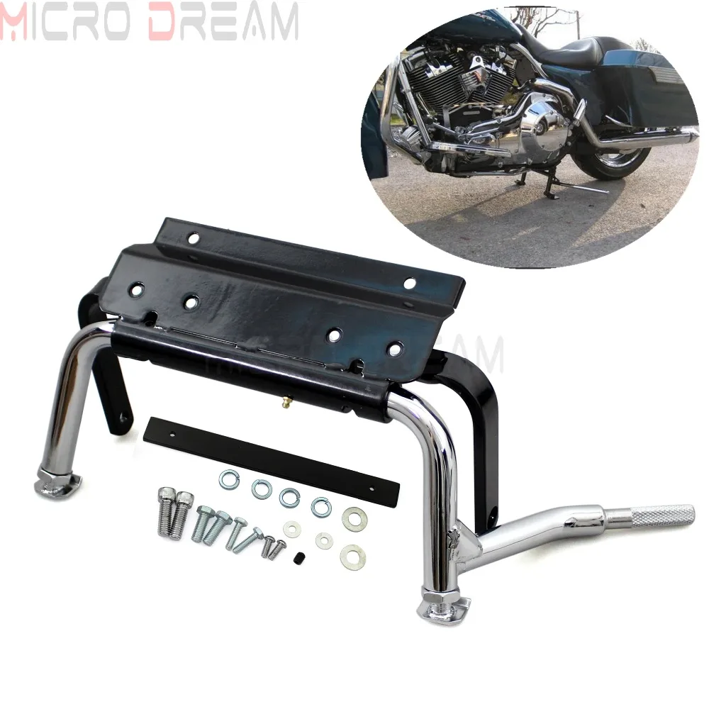 Регулируемая Центральная подставка для мотоцикла Harley Touring Road Street Electra Glide EFI FLTRI FLTR