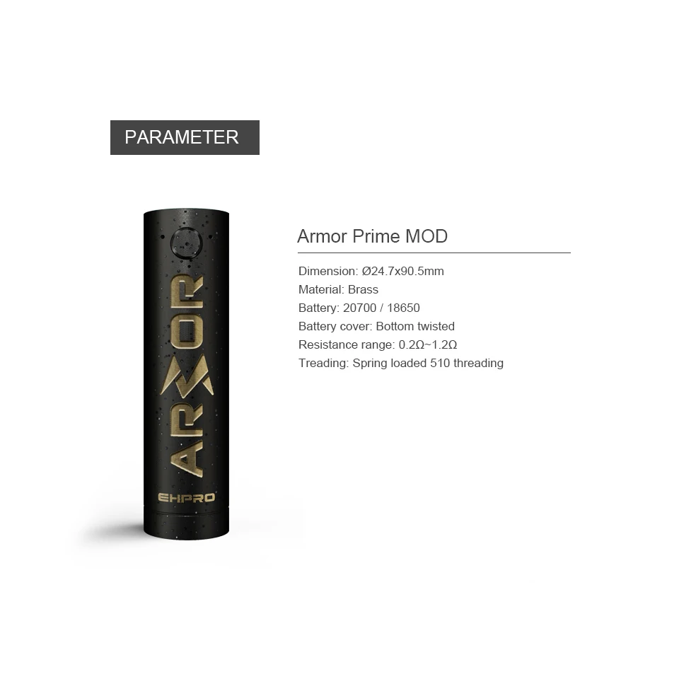 Ehpro Armor prime mod black (5)