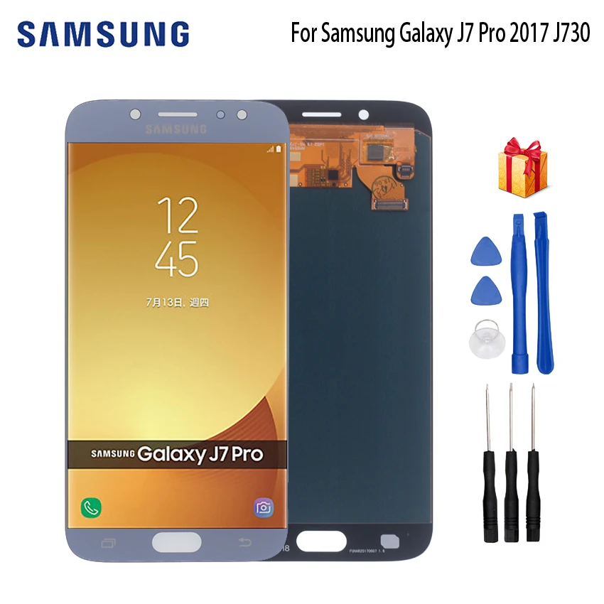 AMOLED для samsung Galaxy J7 Pro J730 SM-J730F дисплей ЖК-экран для samsung J7 J730FM J730G J730GM экран ЖК-дисплей