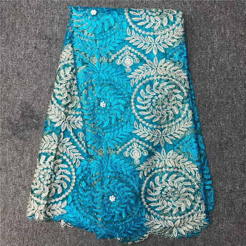 

HL!African Lace Fabric 2019 Embroidered Nigerian Laces Fabric Bridal High Quality French Tulle Lace Fabric for Wedding ! L30810