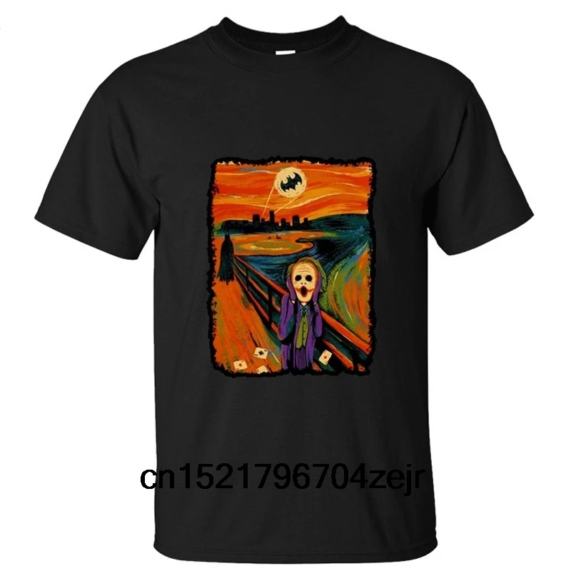 Мужская футболка с принтом Джокера в Edvard Munch's cram новинка wo для мужчин | одежда