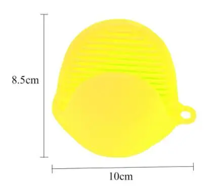 Горячая Распродажа, силиконовые Нескользящие перчатки для духовки, термоизолированные перчатки для пальцев, для приготовления пищи, для микроволновой печи, держатель для горшка - Цвет: Yellow