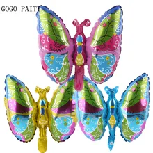 O Envio gratuito de New 1 pcs Mini Borboleta Balão da Festa de Aniversário de Alumínio Balão de Brinquedo Das Crianças Por Atacado