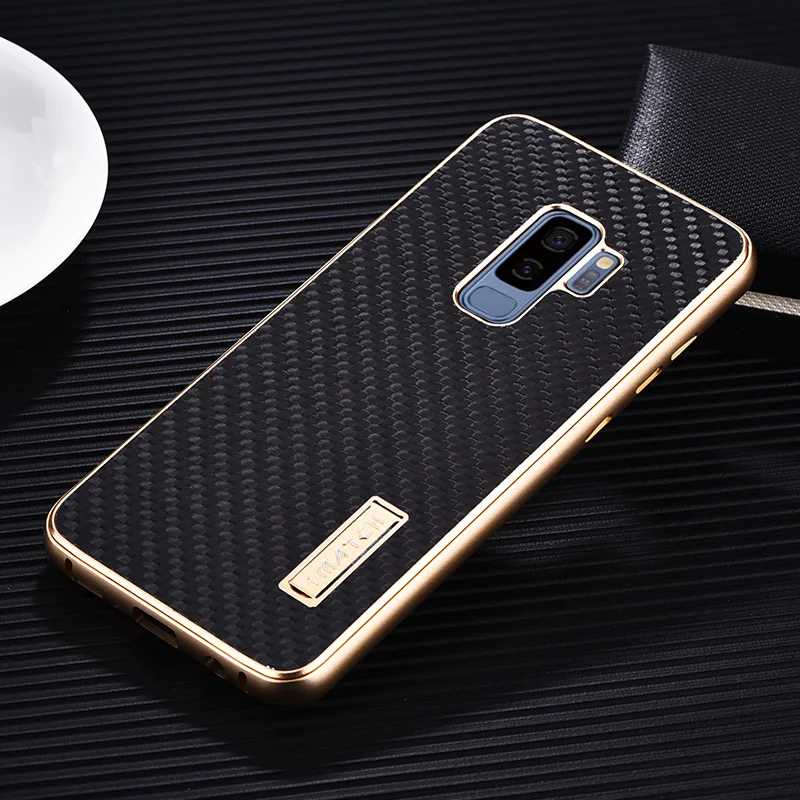 Роскошный брендовый чехол для Samsung Galaxy S9 S8 Plus S7 Edge Алюминиевый металлический