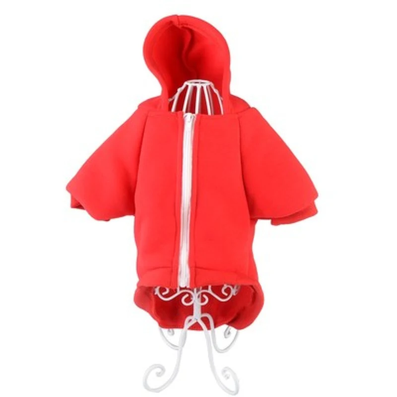 Зимняя толстовка с капюшоном для собак, куртка, одежда для маленькой собаки, кошки, щенка, одежда Чихуахуа Йорк, одежда для собак, одежда для собак - Цвет: Красный