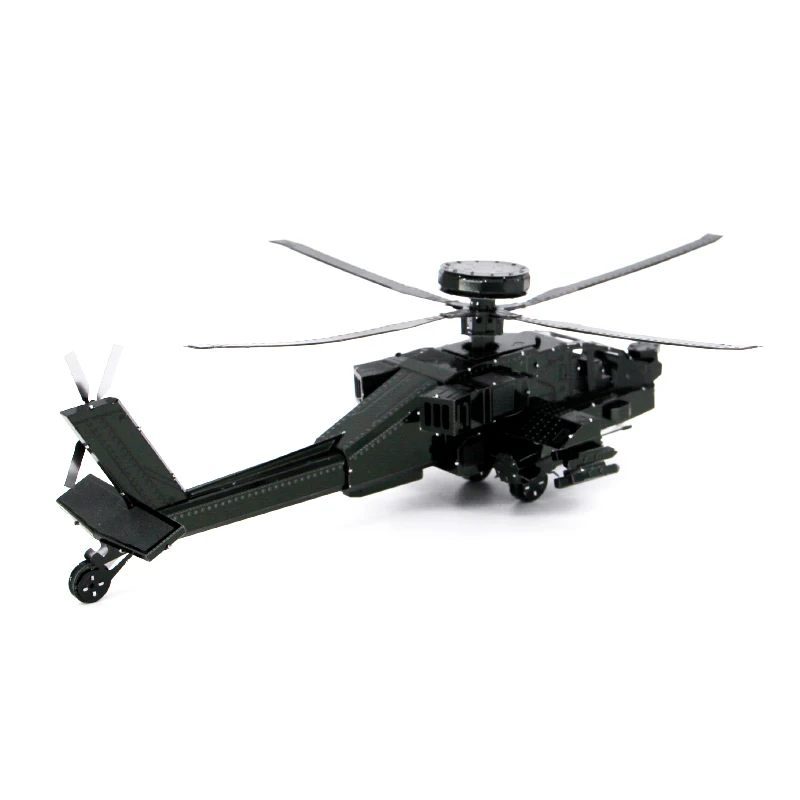3D металлическая головоломка модель DIY AH-64D Apache вручную головоломки для сборки рабочего стола дисплей Развивающие игрушки для взрослых детей Подарки