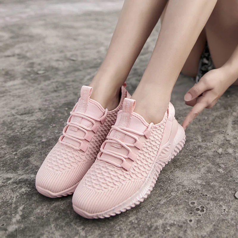 Tenis Shoes 2019 женская обувь на весну лето легкие дышащие розовые повседневные