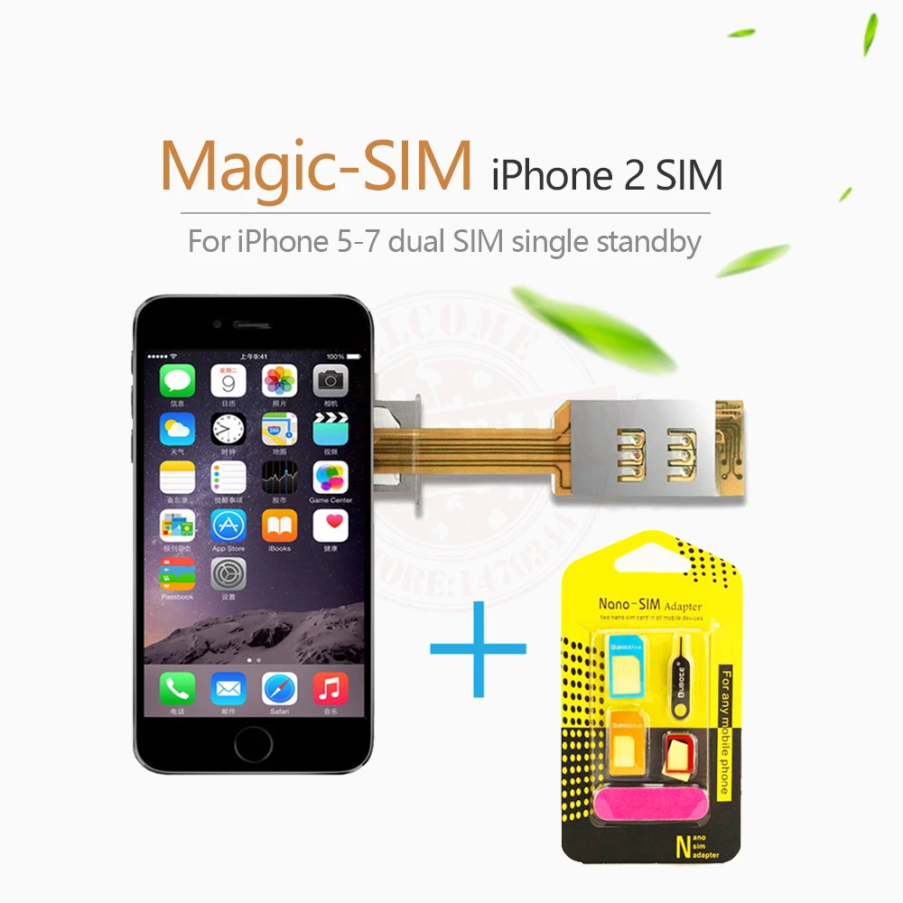 Magie SIM Dual 2 Sim karte Adapter Slot Einzel Standby Signal booster für  iphone 5/5 s/5c/6/6 s/6 plus/6 s plus|sim card adapter|2 sim2 sim card -  AliExpress