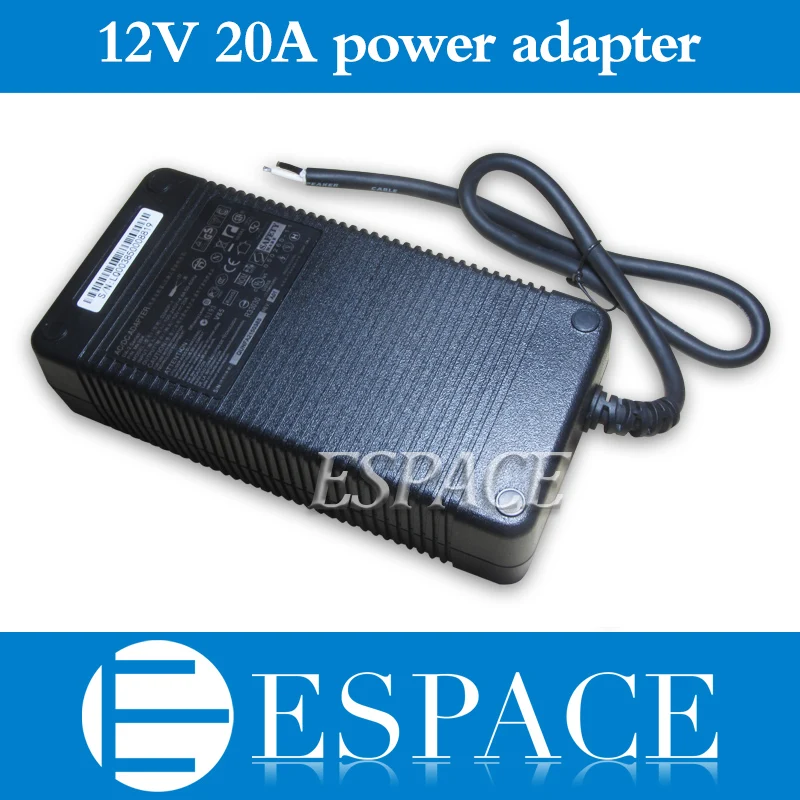

12V 20A 240W Power Supply AC 100-240V to DC Adapter transformer 12v with good quality free shipping