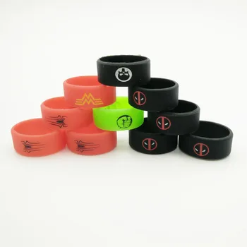 

3PCS Deadpool Punisher Non Slip Silicone Vape Band Ring Rubber Band for e-Cigarette 20-25MM Atomizer Mechanical Mods