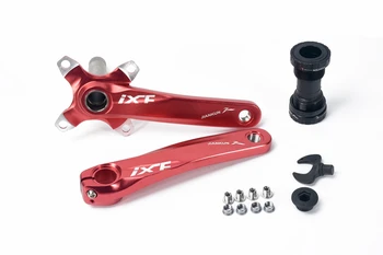 

New IXF Mtb Bike Crankse Aluminum CNC 104 BCD 170 mm crank with Chainwheel Mountain bike parts 4 colors