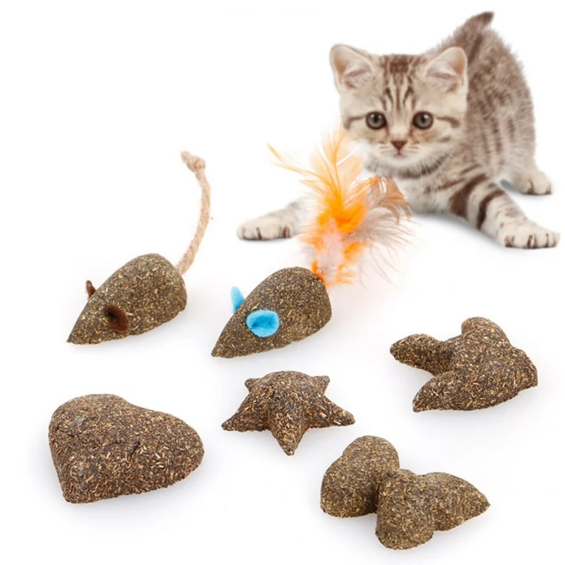 1pc Cat Catnip Toys Kit Pet Cute Chew Bite Toy Kitten Interactive Play