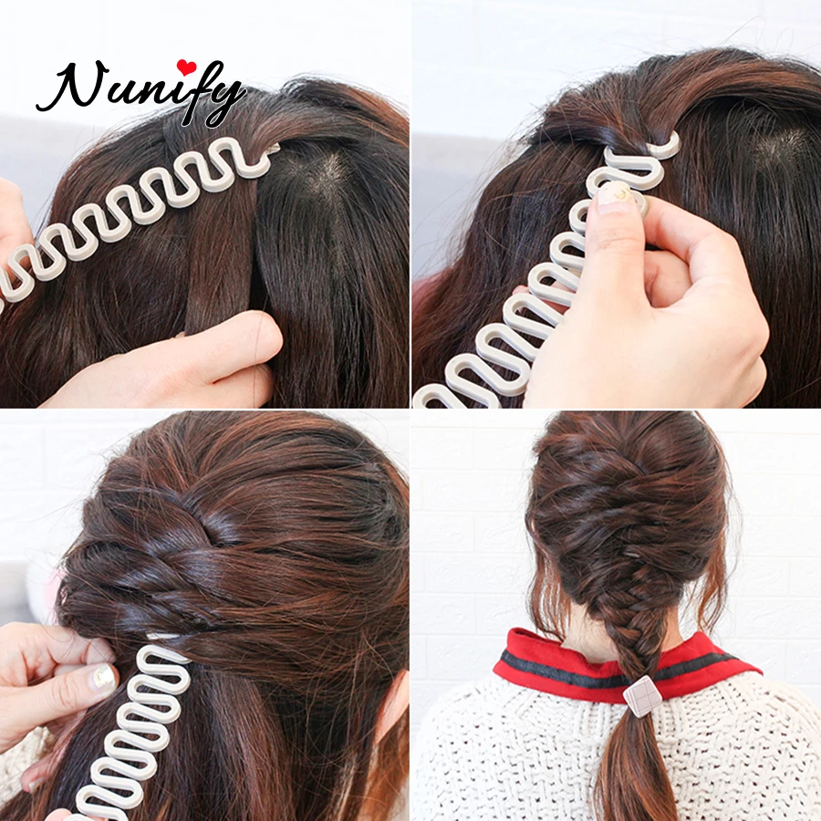 French Twist Hair Braiding Tool Holder Roller Diy Bun Maker Hairstyle Styling Accessory For Salon Centipede Braider With Hook