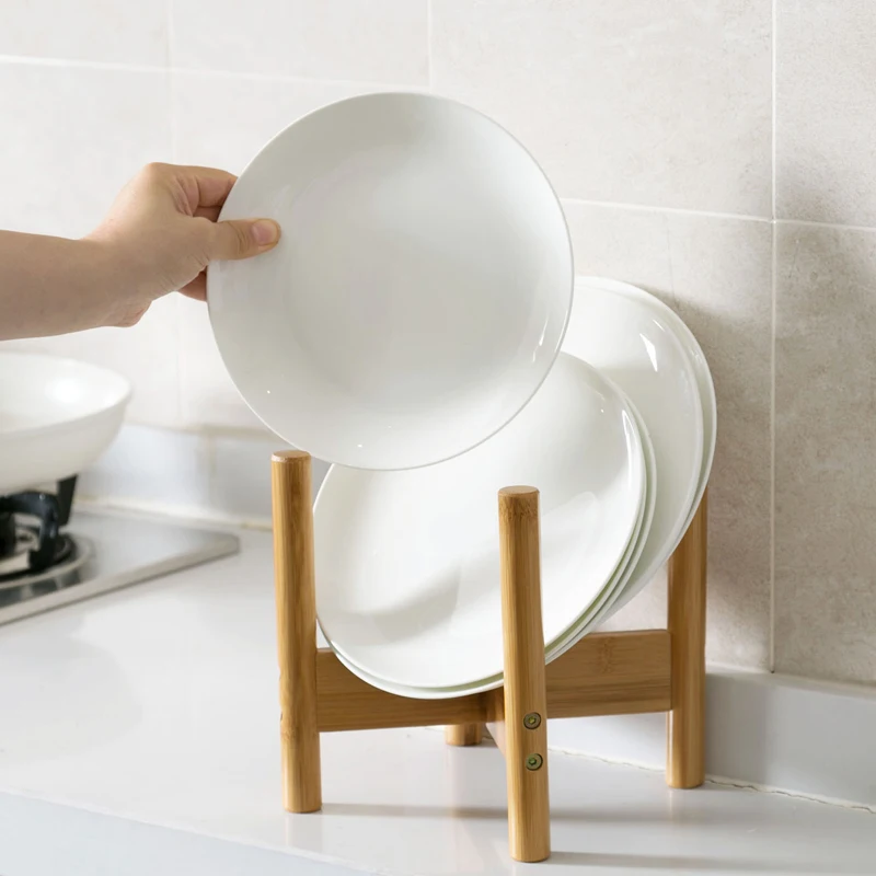 Bamboo floor washbasin rack bathroom bathroom shelf flower pot storage rack