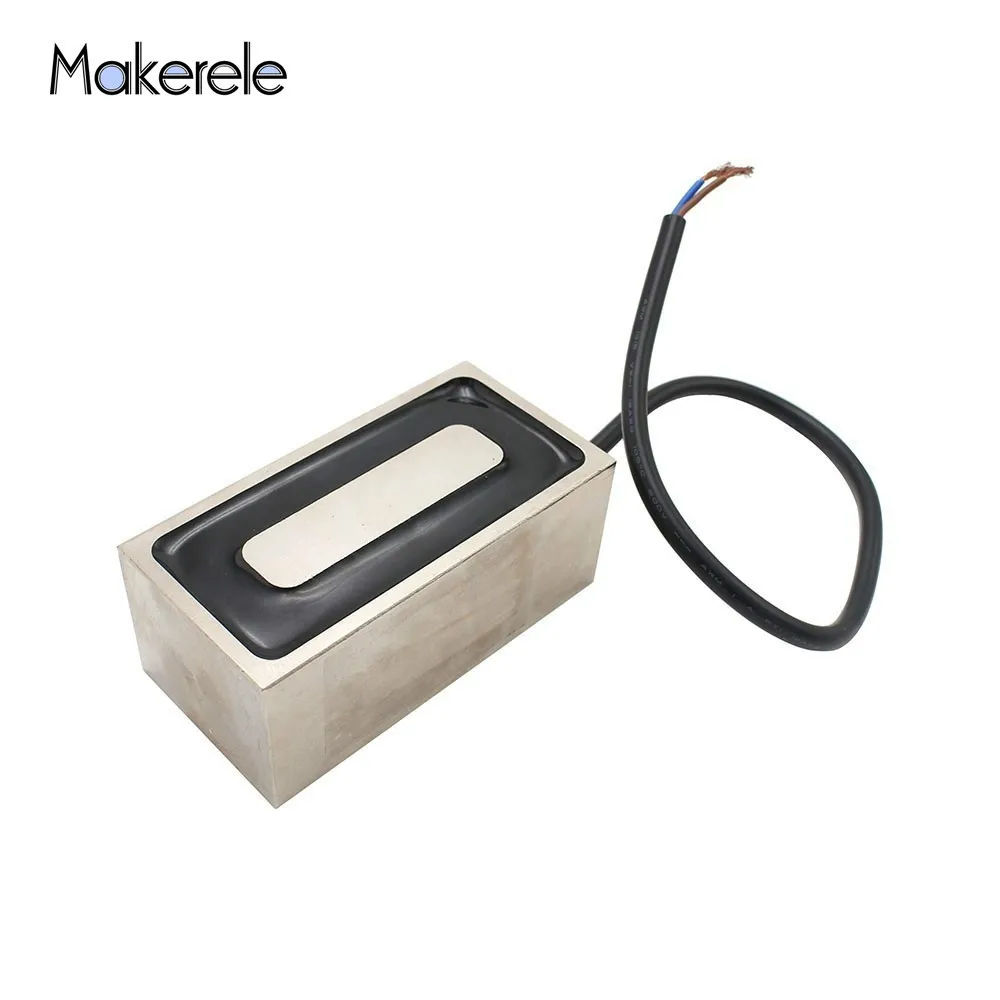 

MKP100/50 Rectangle Electromagnet Holding Electric Magnet Pure Copper Coil Solenoid Sucker Electromagnet DC 12V 24V