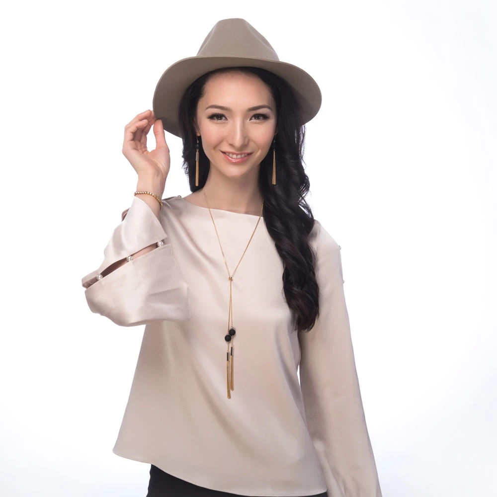 BERRICLE Gold Flashed Base Metal Tassel Ball Bead Fashion Statement Dangle Earrings #E1283-02 (2)