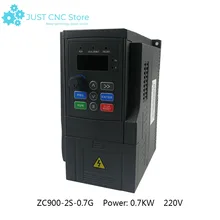 XILINZC900-2S-0.7G 0.7KW 220V Single-phase inverter input VFD 3 Phase Output Frequency Converter Adjustable Speed 1500W 220V Inv vfd inverter coolclassic inverter special for spindle motor 1 5kw single phase input 220v 3 phase output with control line