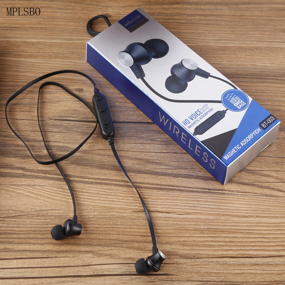 MPLSBO BT 003 Super Bass Bluetooth наушники Беспроводной пот доказательство спортом Бег