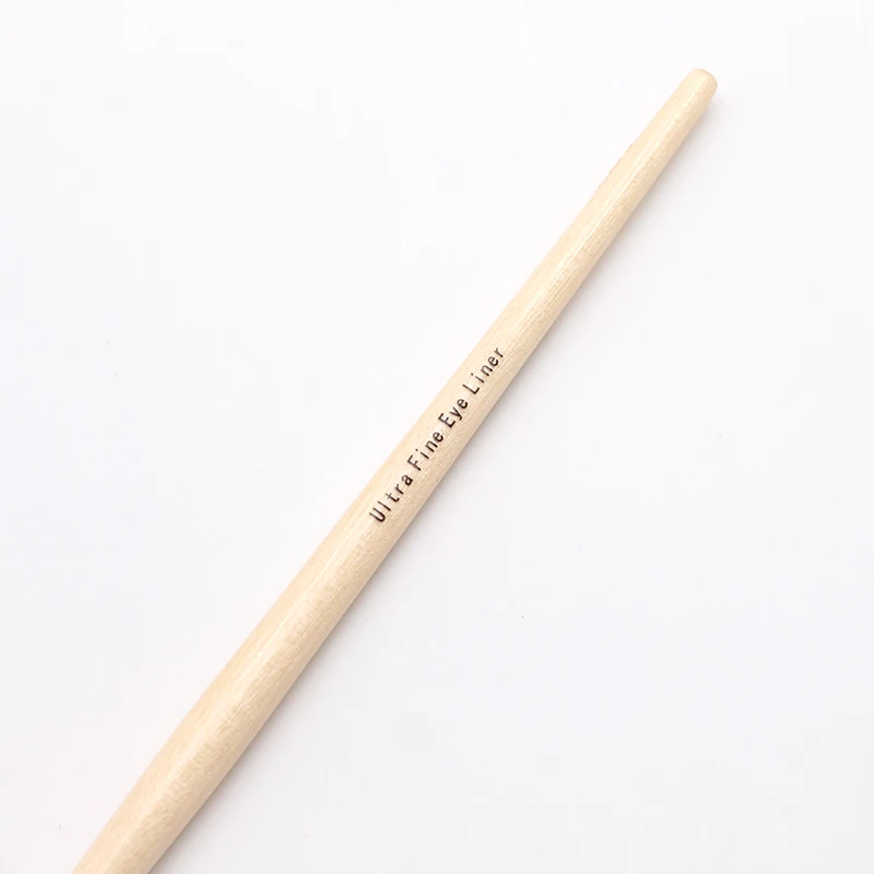 Профессиональная длинная ручка деревянная прямые синтетические волосы Конечная точность тонкий тонко коническая ультра тонкая кисточка для подводки глаз
