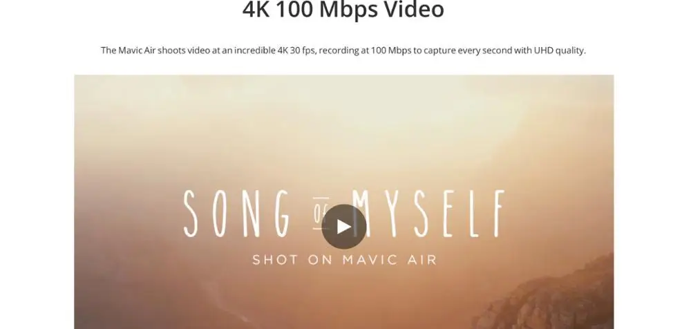 DJI Mavic Air& Mavic Air fly больше Комбо& очки комбо, 3-осевому гидростабилизатору 4K Камера и 8 Гб Встроенная память